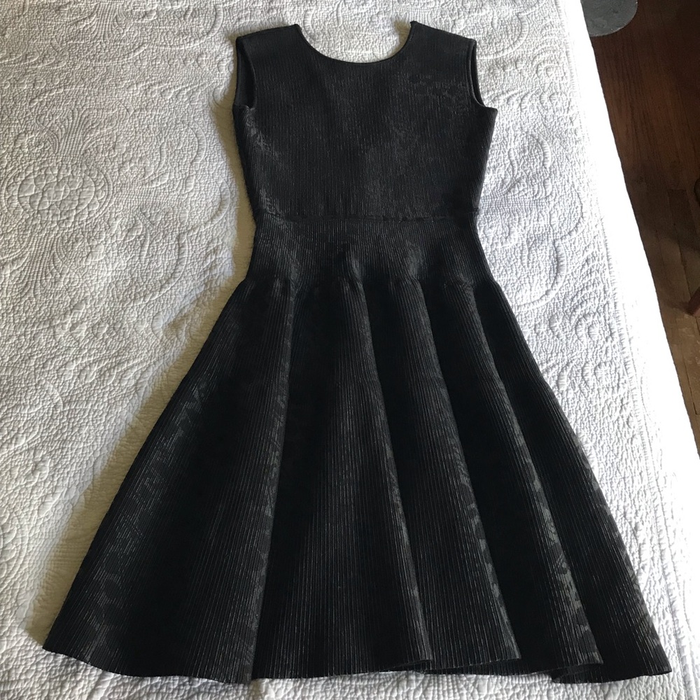 Issa London Knee Length Black Npr Scuba Flare  Cocktail Dress NWOT Size L